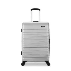Samsonite Evolve SE Medium Spinner Luggage in Metallic Silver – Expandable Hardcase with Dual Spinner Wheels -Luggage Pros Store Samsonite Evolve SE Medium Spinner 5