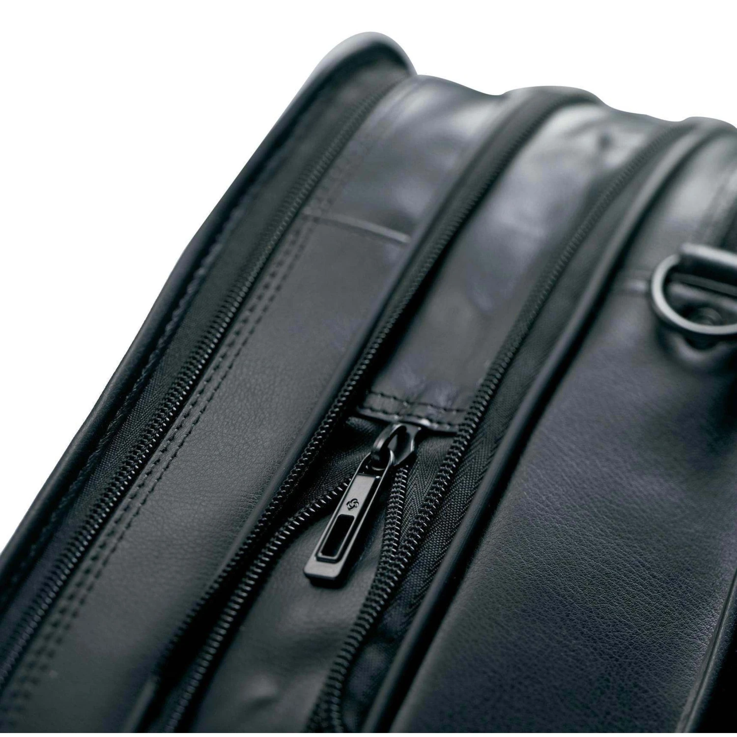 Samsonite Black Genuine Leather Expandable 15.6 Inch Laptop Business Case 5 Samsonite Black Genuine Leather Expandable 15.6 Inch Laptop Business Case - Image 3
