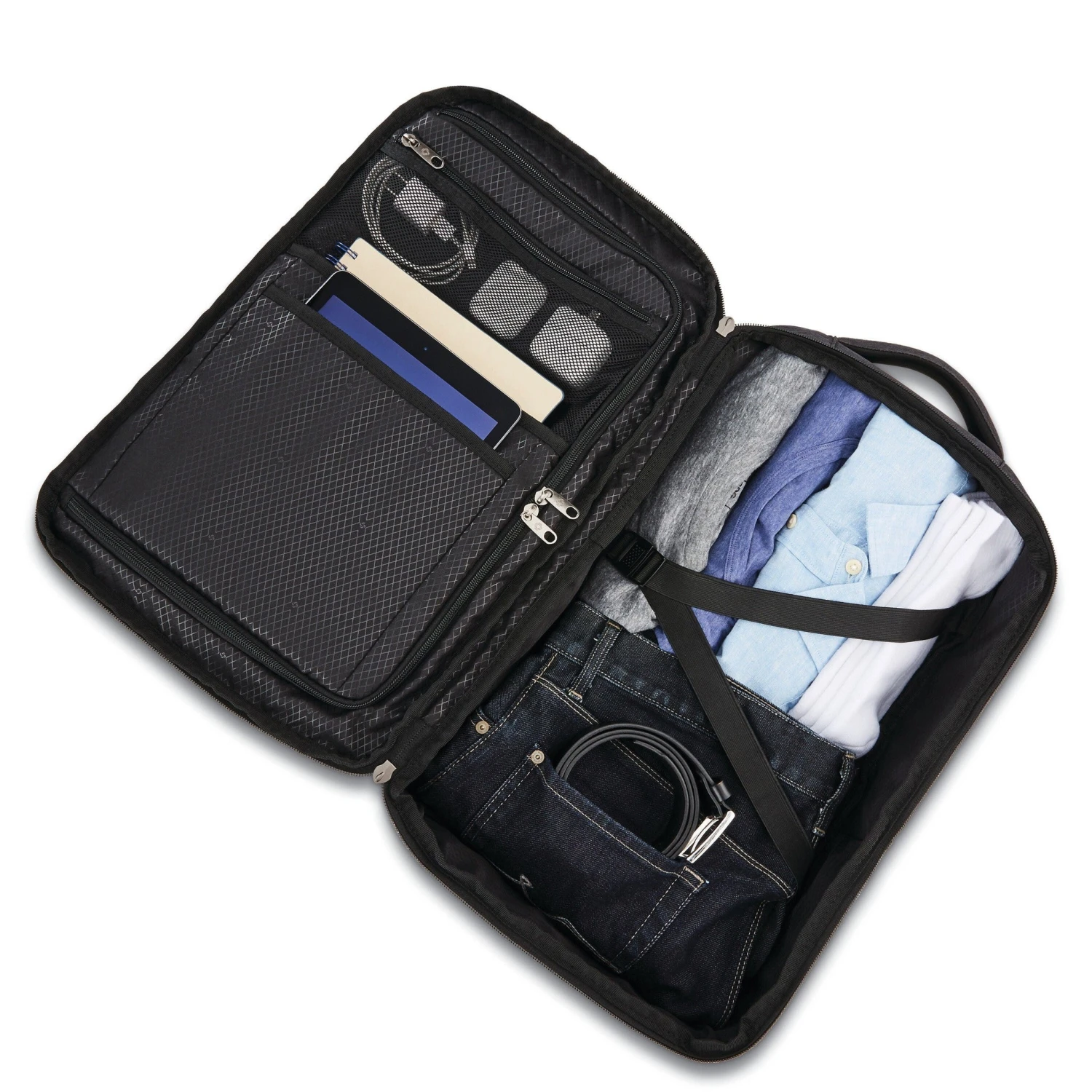 Samsonite Modern Utility Travel Backpack – Two-Tone Charcoal Expandable Carry-On Laptop Bag 9 Samsonite Modern Utility Travel Backpack – Two-Tone Charcoal Expandable Carry-On Laptop Bag - Image 7