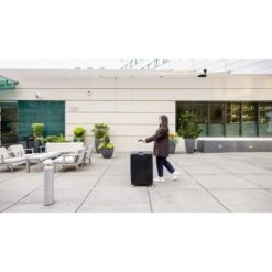 Samsonite Opto 3 Navy Blue 3-Piece Hardside Spinner Luggage Set – Expandable with EAZYHOOK™ -Luggage Pros Store Samsonite Opto 3 3 Piece Set Carry OnMediumLarge 18