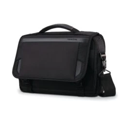Samsonite Pro 13" Slim Messenger - Black Professional Laptop Bag with RFID & Wireless Charging Pocket