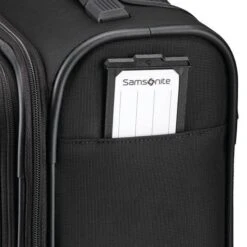 Samsonite Silhouette 17 Black Softside - 2-Wheel Underseater Carry-On with TecKit -Luggage Pros Store Samsonite Silhouette 17 Softside 2 Wheel Underseater 8