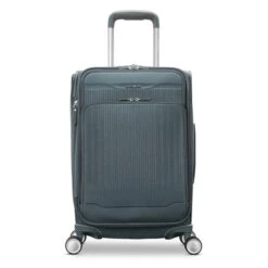 Samsonite Silhouette 18 Black Softside Carry-On Expandable Spinner - Aero-Trac 4-Wheel Luggage 25 Samsonite Silhouette 18 Black Softside Carry-On Expandable Spinner - Aero-Trac 4-Wheel Luggage -Luggage Pros Store Samsonite Silhouette 18 Softside Carry On Expandable Spinner 4