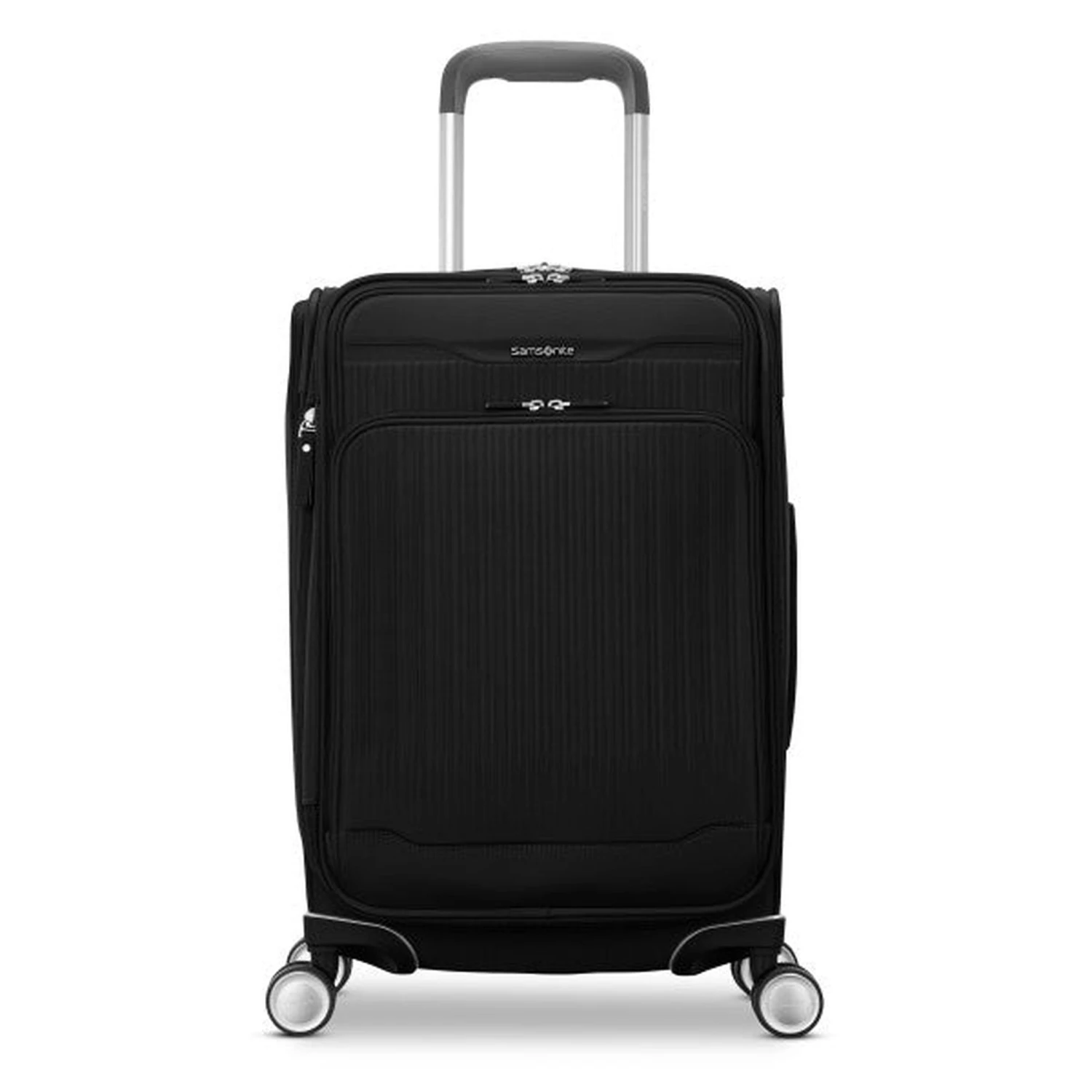 Samsonite Silhouette 18 Black Softside Carry-On Expandable Spinner - Aero-Trac 4-Wheel Luggage 7 Samsonite Silhouette 18 Black Softside Carry-On Expandable Spinner - Aero-Trac 4-Wheel Luggage - Image 5