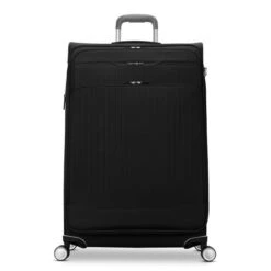 Samsonite Silhouette 18 Black Large Expandable Softside Spinner – 30-Inch Checked Luggage -Luggage Pros Store Samsonite Silhouette 18 Softside Large Expandable Spinner 5