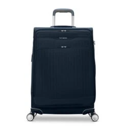 Samsonite Silhouette 18 Medium Expandable Softside Spinner Luggage - Black -Luggage Pros Store Samsonite Silhouette 18 Softside Medium Expandable Spinner 4