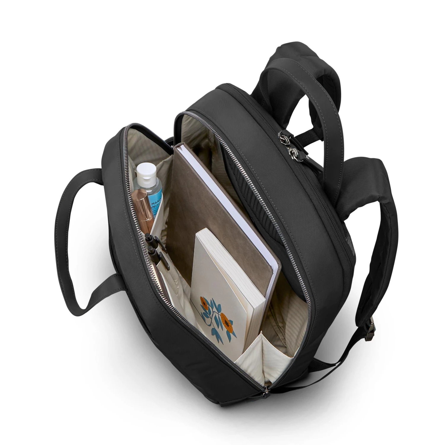 Samsonite Silhouette 18 Women's Laptop Backpack - Black Recycled Fabric with Magnetic Wristlet 7 Samsonite Silhouette 18 Women's Laptop Backpack - Black Recycled Fabric with Magnetic Wristlet - Image 5