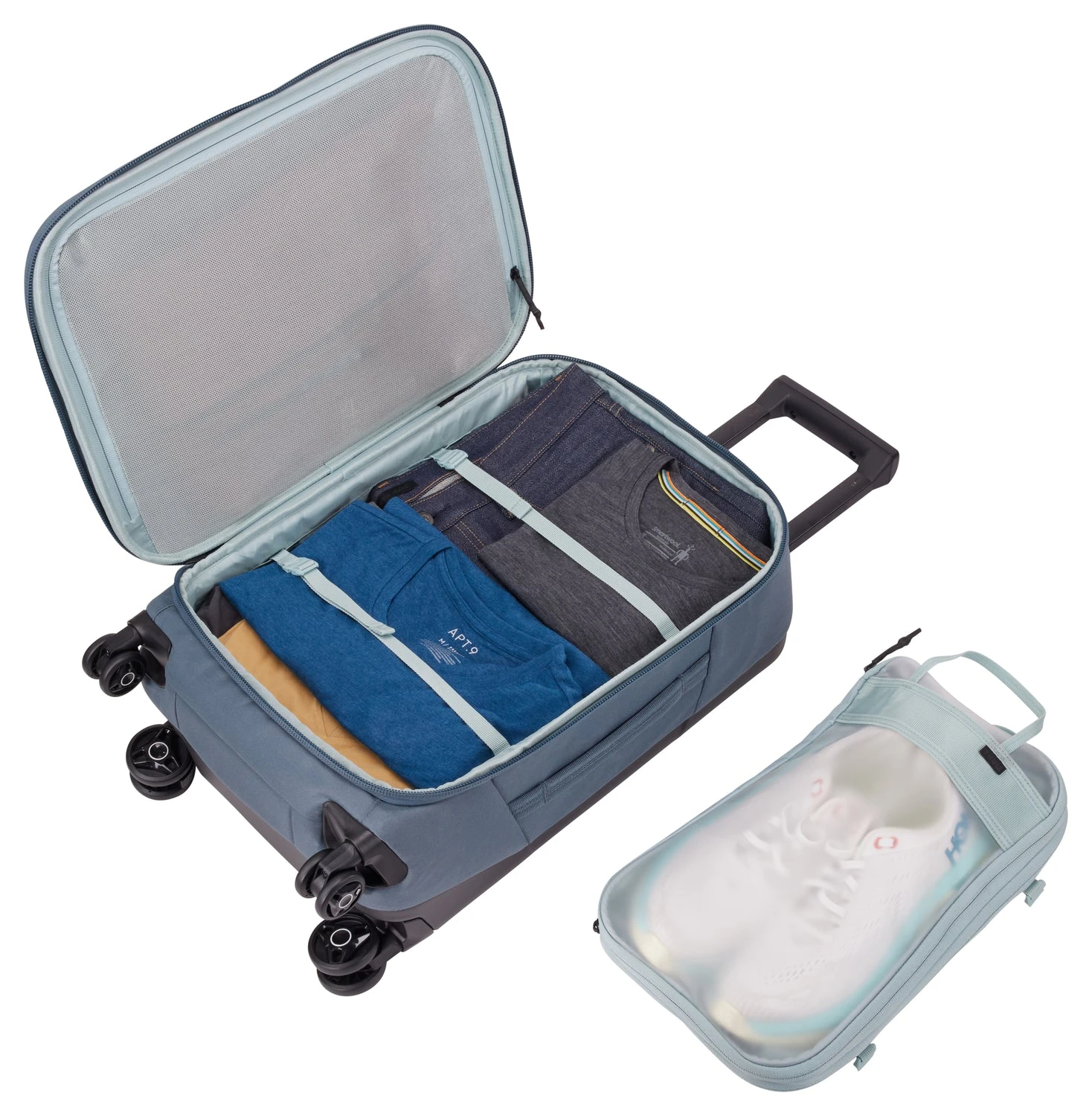 Thule Aion Carry On Spinner - Black Waxed Canvas Sustainable 4-Wheel Luggage 22 Thule Aion Carry On Spinner - Black Waxed Canvas Sustainable 4-Wheel Luggage - Image 20