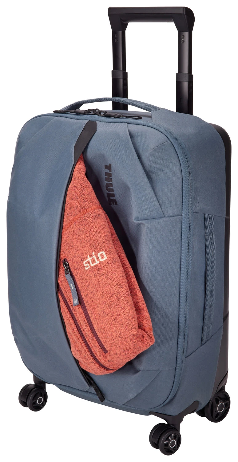 Thule Aion Carry On Spinner - Black Waxed Canvas Sustainable 4-Wheel Luggage 17 Thule Aion Carry On Spinner - Black Waxed Canvas Sustainable 4-Wheel Luggage - Image 15