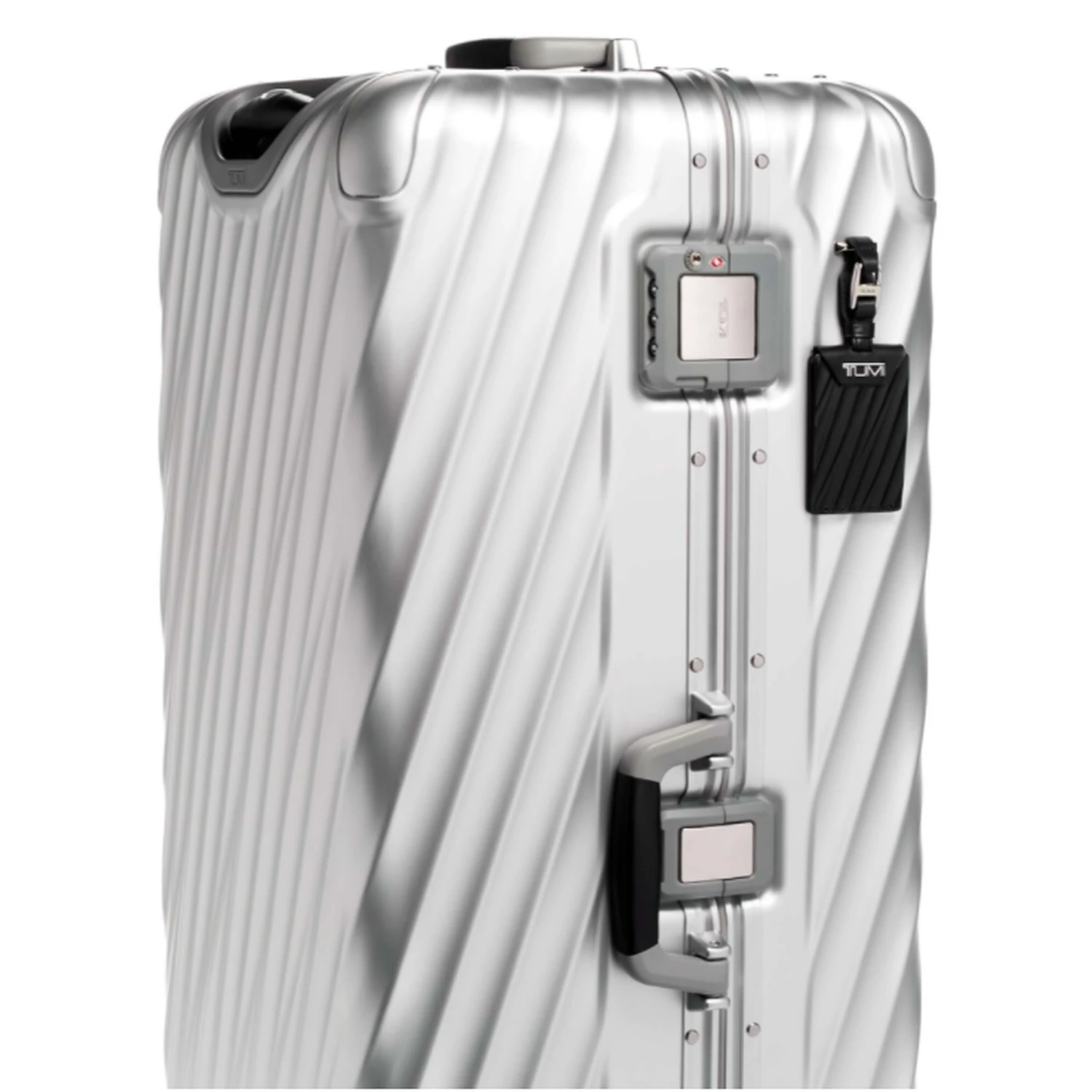 TUMI 19 Degree Aluminum Silver Rolling Trunk – Heavy-Duty Extra Large Checked Luggage 8 TUMI 19 Degree Aluminum Silver Rolling Trunk – Heavy-Duty Extra Large Checked Luggage - Image 6