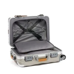 TUMI 19 Degree Titanium Silver International Carry-On – Hardside Spinner with Carbon Fiber Accents 9 TUMI 19 Degree Titanium Silver International Carry-On – Hardside Spinner with Carbon Fiber Accents -Luggage Pros Store TUMI 19 Degree Titanium International Carry On 3