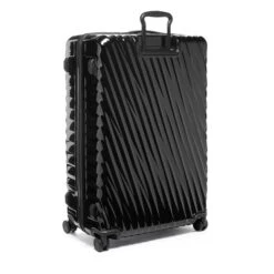 TUMI 19 Degree Worldwide Trip Expandable Packing Case - Black Polycarbonate Large Checked Luggage -Luggage Pros Store TUMI 19 Degree Worldwide Trip 4 Wheeled Packing Case 4