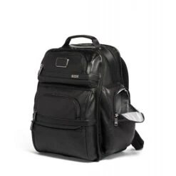 TUMI Alpha 3 Leather Brief Pack -Luggage Pros Store TUMI Alpha 3 Leather Brief Pack 4