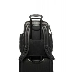 TUMI Alpha 3 Leather Brief Pack -Luggage Pros Store TUMI Alpha 3 Leather Brief Pack 5
