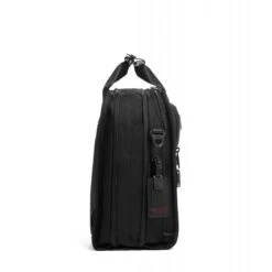 TUMI Alpha 3 Black Medium Travel Tote - Expandable Ballistic Nylon Luggage -Luggage Pros Store TUMI Alpha 3 Medium Travel Tote 4