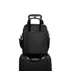 TUMI Alpha 3 Black Medium Travel Tote - Expandable Ballistic Nylon Luggage -Luggage Pros Store TUMI Alpha 3 Medium Travel Tote 7