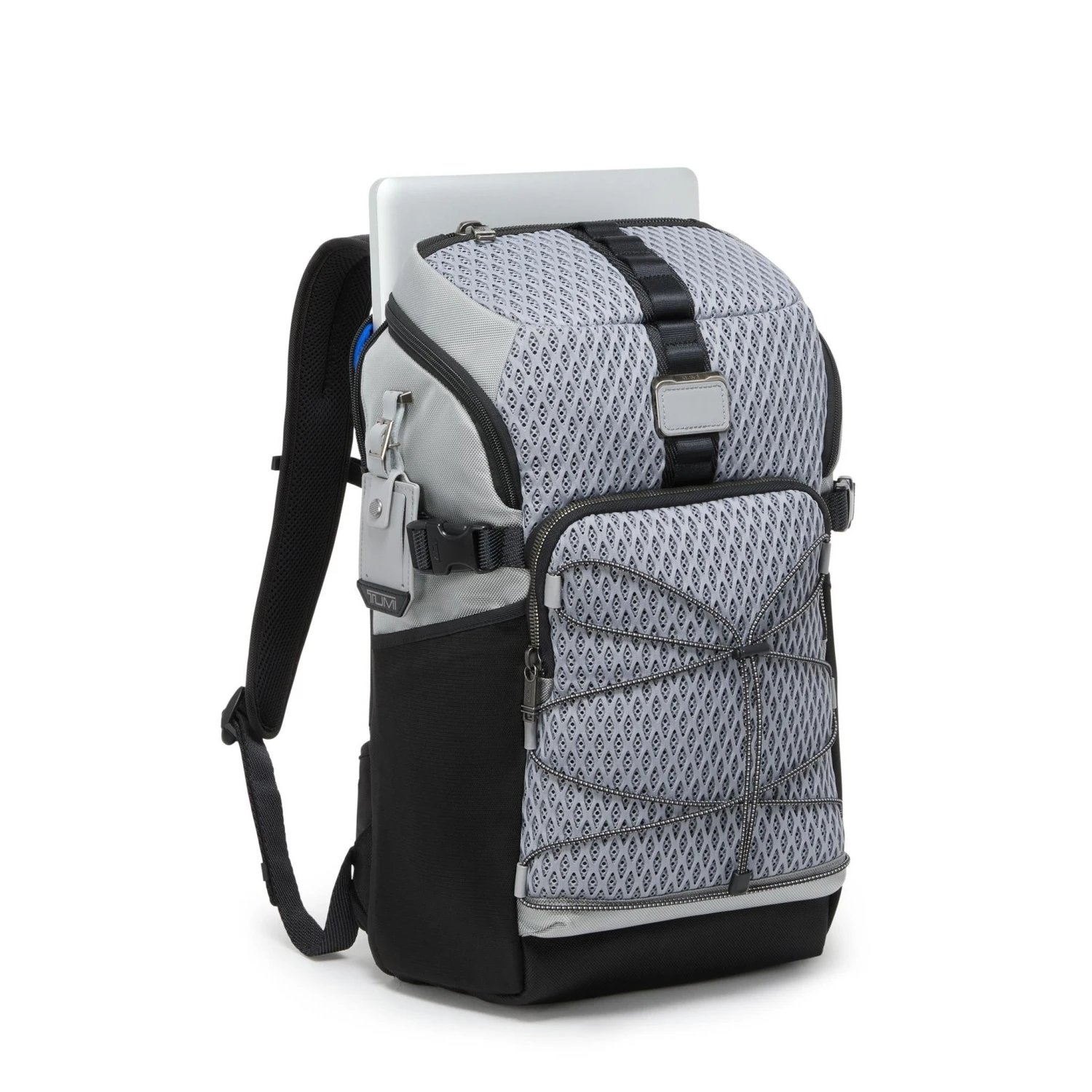 Tumi Alpha Bravo Reserve Backpack Black with Grey Geometric Mesh – Nomadic Capsule Laptop Backpack 5 Tumi Alpha Bravo Reserve Backpack Black with Grey Geometric Mesh – Nomadic Capsule Laptop Backpack - Image 3