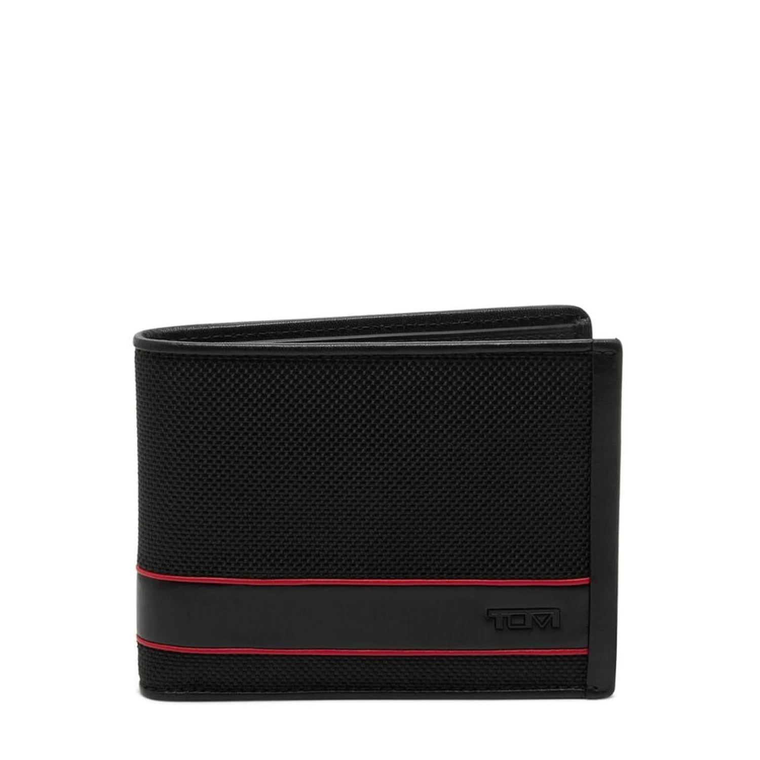 TUMI Alpha SLG Global Double Billfold in Black Ballistic Nylon – 50th Anniversary Red Edition 6 TUMI Alpha SLG Global Double Billfold in Black Ballistic Nylon – 50th Anniversary Red Edition - Image 4