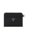 TUMI Belden SLG Metallic Zinc Leather – Slim 4-Pocket Card Case with D-Ring 1 TUMI Belden SLG Metallic Zinc Leather – Slim 4-Pocket Card Case with D-Ring -Luggage Pros Store TUMI Belden SLG Card Case
