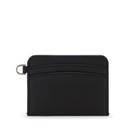 TUMI Belden SLG Metallic Zinc Leather – Slim 4-Pocket Card Case with D-Ring -Luggage Pros Store TUMI Belden SLG Card Case 3