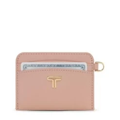 TUMI Belden SLG Metallic Zinc Leather – Slim 4-Pocket Card Case with D-Ring -Luggage Pros Store TUMI Belden SLG Card Case 6