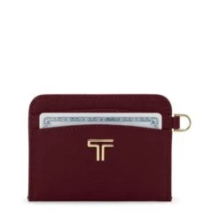 TUMI Belden SLG Metallic Zinc Leather – Slim 4-Pocket Card Case with D-Ring -Luggage Pros Store TUMI Belden SLG Card Case 9