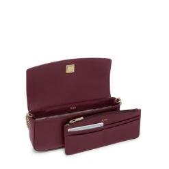 TUMI Belden Black Leather Wallet On Chain – 3-in-1 Crossbody Clutch with Removable Card Case -Luggage Pros Store TUMI Belden SLG Wallet On Chain 10