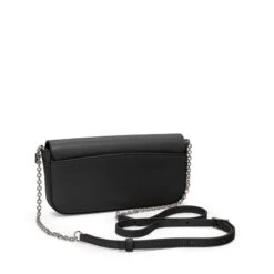 TUMI Belden Black Leather Wallet On Chain – 3-in-1 Crossbody Clutch with Removable Card Case -Luggage Pros Store TUMI Belden SLG Wallet On Chain 4