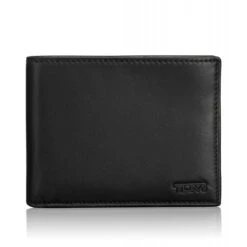 TUMI Delta Full-Grain Napa Leather RFID Global Double Billfold - Black