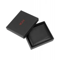 TUMI Delta Full-Grain Napa Leather RFID Global Double Billfold - Black -Luggage Pros Store TUMI Delta RFID Global Double Billfold 4