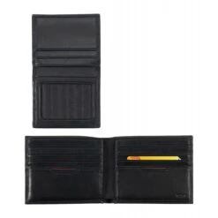 TUMI Delta Global Center Flip ID Passcase Wallet - Black Napa Leather with RFID Lock -Luggage Pros Store TUMI Delta RFID Global Removable Passcase ID 4