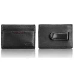 Tumi Delta Black Napa Leather RFID Blocking Money Clip Card Case -Luggage Pros Store TUMI Delta RFID Money Clip Card Case 4