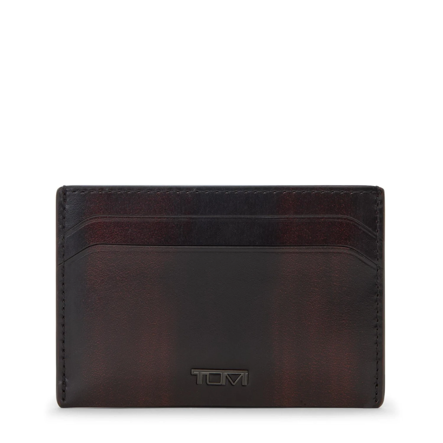 TUMI Nassau Slim Card Case – Hand-Burnished Leather Minimalist Front Pocket Wallet 3 TUMI Nassau Slim Card Case – Hand-Burnished Leather Minimalist Front Pocket Wallet