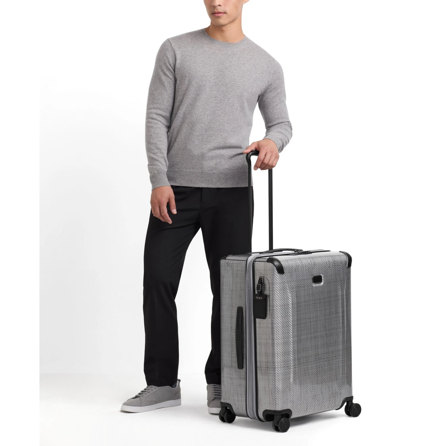 TUMI Tegra Lite Silver Woven Tegris – Short Trip Expandable 4-Wheel Checked Luggage 18 TUMI Tegra Lite Silver Woven Tegris – Short Trip Expandable 4-Wheel Checked Luggage - Image 16
