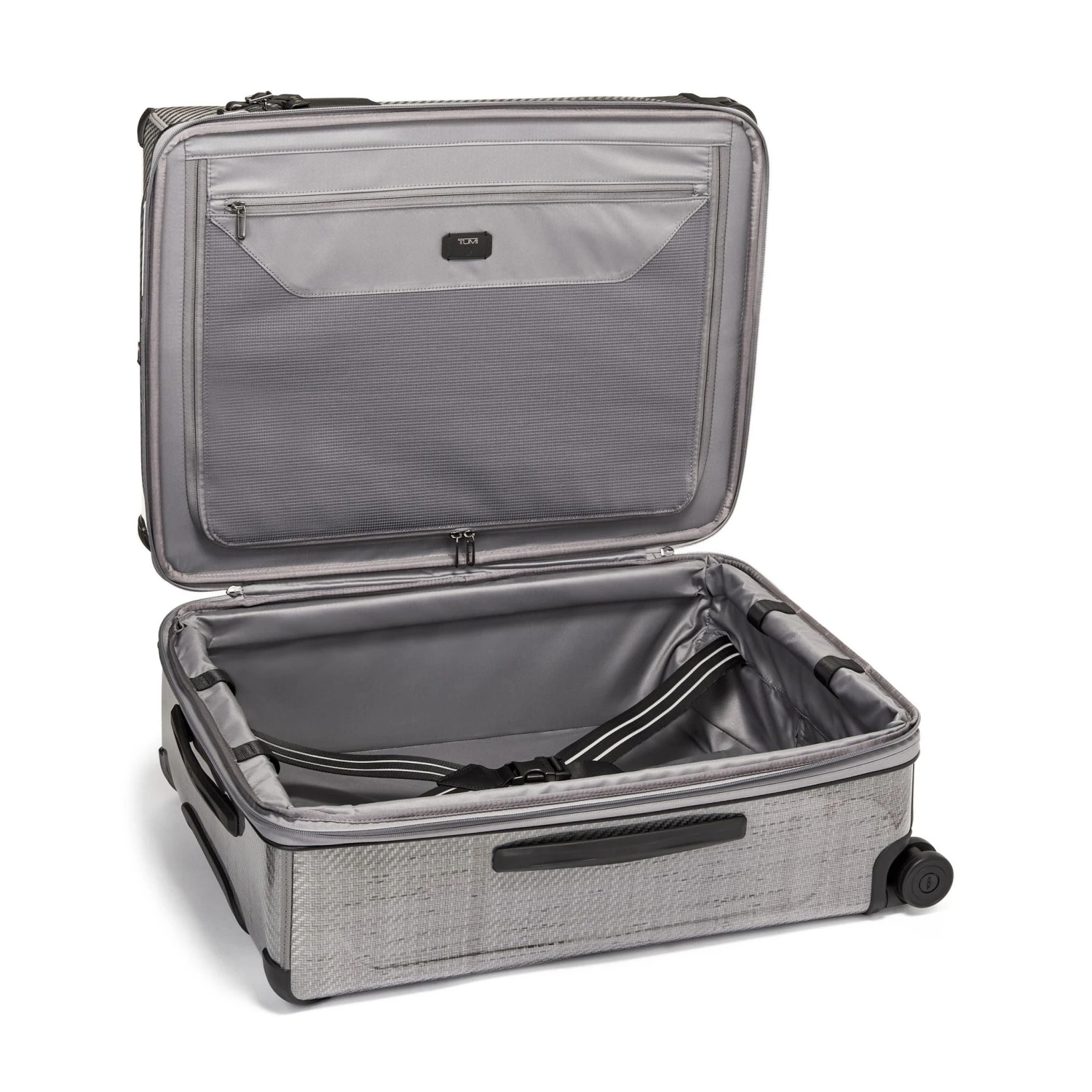 TUMI Tegra Lite Silver Woven Tegris – Short Trip Expandable 4-Wheel Checked Luggage 6 TUMI Tegra Lite Silver Woven Tegris – Short Trip Expandable 4-Wheel Checked Luggage - Image 4