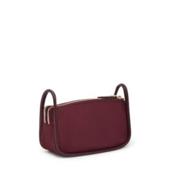 TUMI Voyageur Brenn Small Cosmetic Pouch in Black with Gold Hardware – Dual Compartment Travel Organizer -Luggage Pros Store TUMI Voyageur Brenn Small Cosmetic Pouch 3