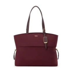 TUMI Voyageur Cam Large Laptop Tote – Adjustable Leather Straps & Travel Sleeve -Luggage Pros Store TUMI Voyageur Cam Large Tote 20