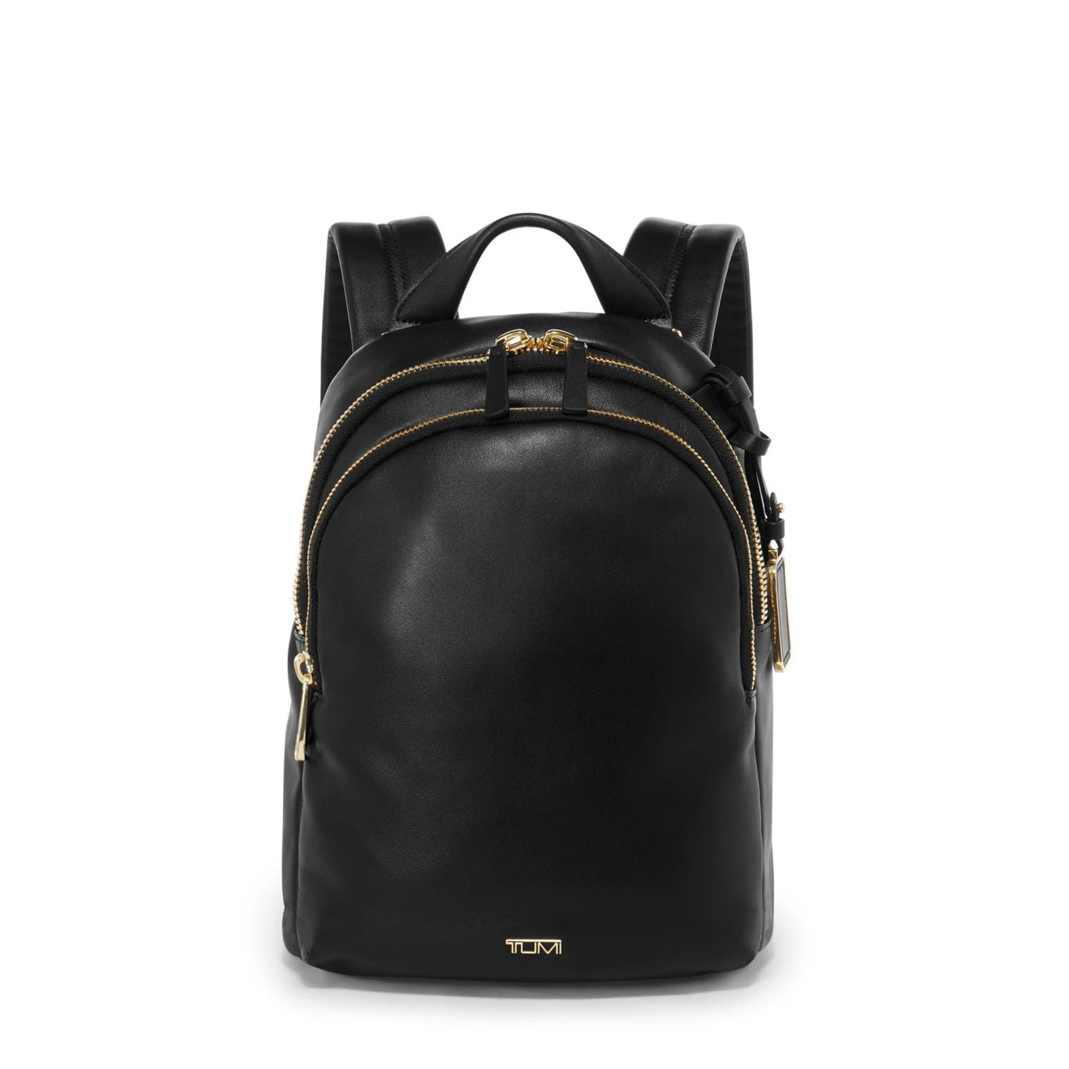 TUMI Voyageur Dasha Black Leather Petite Backpack with Gold Hardware 7 TUMI Voyageur Dasha Black Leather Petite Backpack with Gold Hardware - Image 5