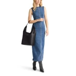 TUMI Voyageur Evora Black Pebbled Leather – Large Crescent Hobo Shoulder Bag 13 TUMI Voyageur Evora Black Pebbled Leather – Large Crescent Hobo Shoulder Bag -Luggage Pros Store TUMI Voyageur Leather Evora Large Hobo 6