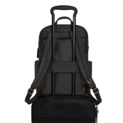 TUMI Voyageur Leather Raina Backpack in Black with Gold Hardware – Premium 15-inch Laptop Bag 32 TUMI Voyageur Leather Raina Backpack in Black with Gold Hardware – Premium 15-inch Laptop Bag -Luggage Pros Store TUMI Voyageur Leather Raina Backpack 15