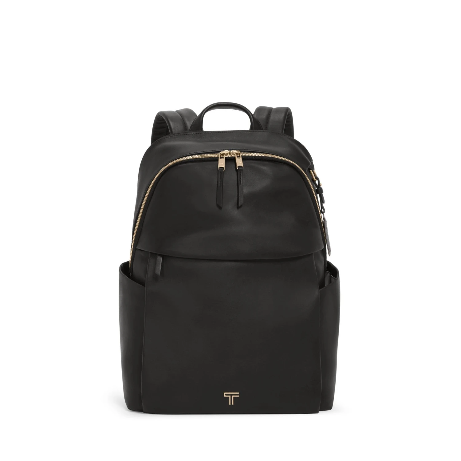 TUMI Voyageur Leather Raina Backpack in Black with Gold Hardware – Premium 15-inch Laptop Bag 5 TUMI Voyageur Leather Raina Backpack in Black with Gold Hardware – Premium 15-inch Laptop Bag - Image 3