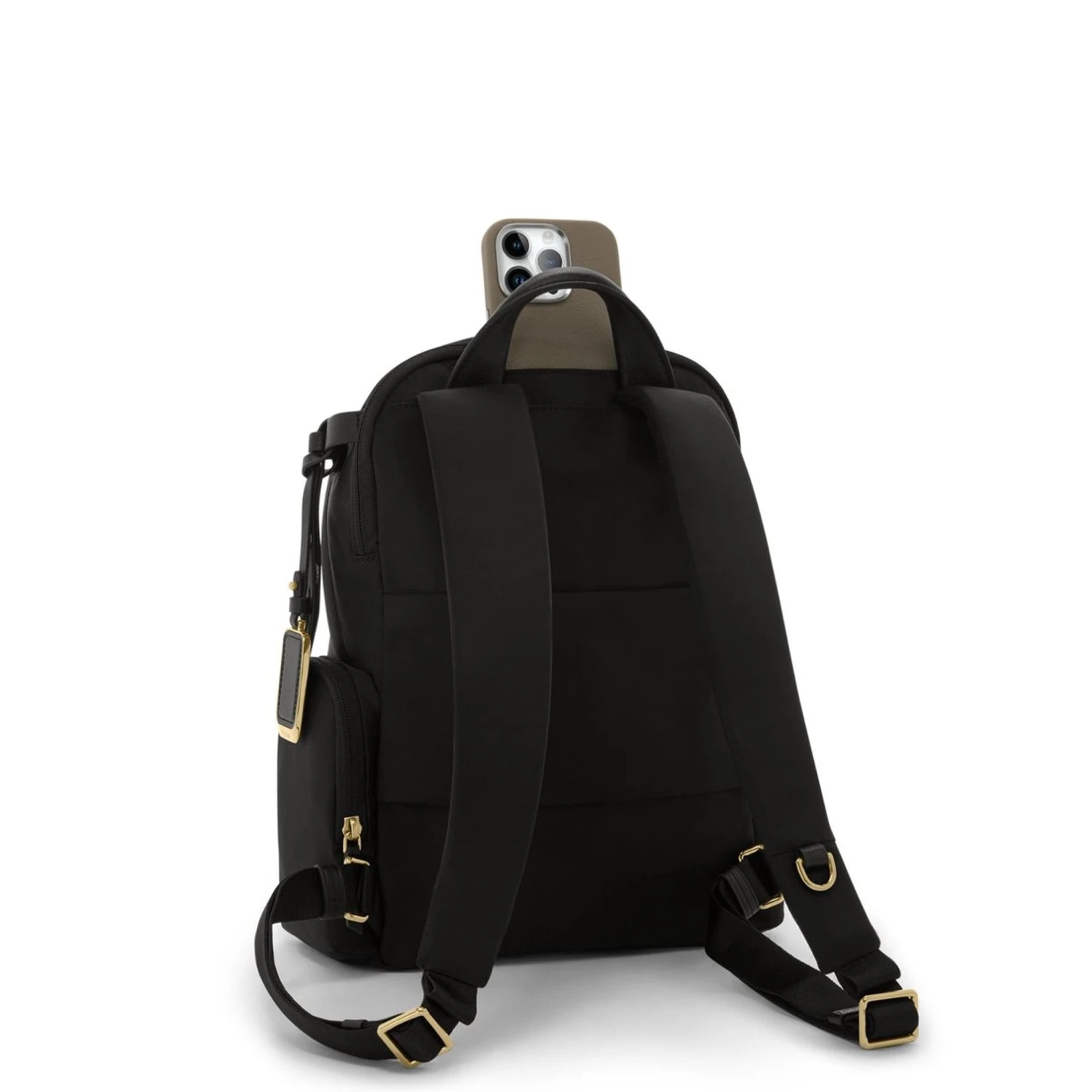 TUMI Voyageur Medium Celina Backpack in Black Nylon – Compact 12" Laptop Professional Travel Bag 6 TUMI Voyageur Medium Celina Backpack in Black Nylon – Compact 12" Laptop Professional Travel Bag - Image 4