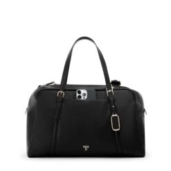 TUMI Voyageur Oaklynn Black Leather Weekender – Luxury 16" Laptop Travel Duffel Bag -Luggage Pros Store TUMI Voyageur Oaklynn Leather Weekender 4