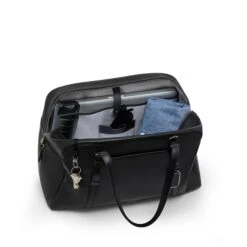 TUMI Voyageur Oaklynn Black Leather Weekender – Luxury 16" Laptop Travel Duffel Bag -Luggage Pros Store TUMI Voyageur Oaklynn Leather Weekender 7