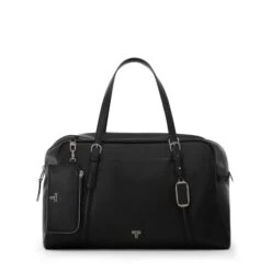 TUMI Voyageur Oaklynn Black Leather Weekender – Luxury 16" Laptop Travel Duffel Bag -Luggage Pros Store TUMI Voyageur Oaklynn Leather Weekender 8