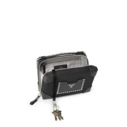 TUMI Voyageur Small Soft Trunk Crossbody – Black Studded Leather Travel Handbag -Luggage Pros Store TUMI Voyageur Small Soft Trunk Crossbody 3