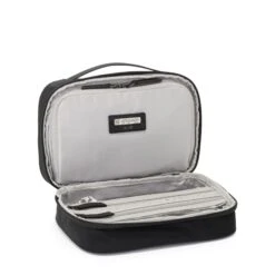 TUMI Voyageur Tammin Cosmetic Case - Black Nylon Flat-Pack Travel Organizer -Luggage Pros Store TUMI Voyageur Tammin Cosmetic 4