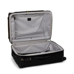 TUMI Voyageur Black with Gold Hardware Travel Leger Expandable Short Trip Checked Luggage -Luggage Pros Store TUMI Voyageur Travel Leger Expandable Short Trip Packing Case 3