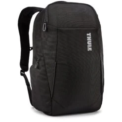 Thule Accent 23L Backpack - Black Eco-Friendly Laptop Travel Bag with SafeZone