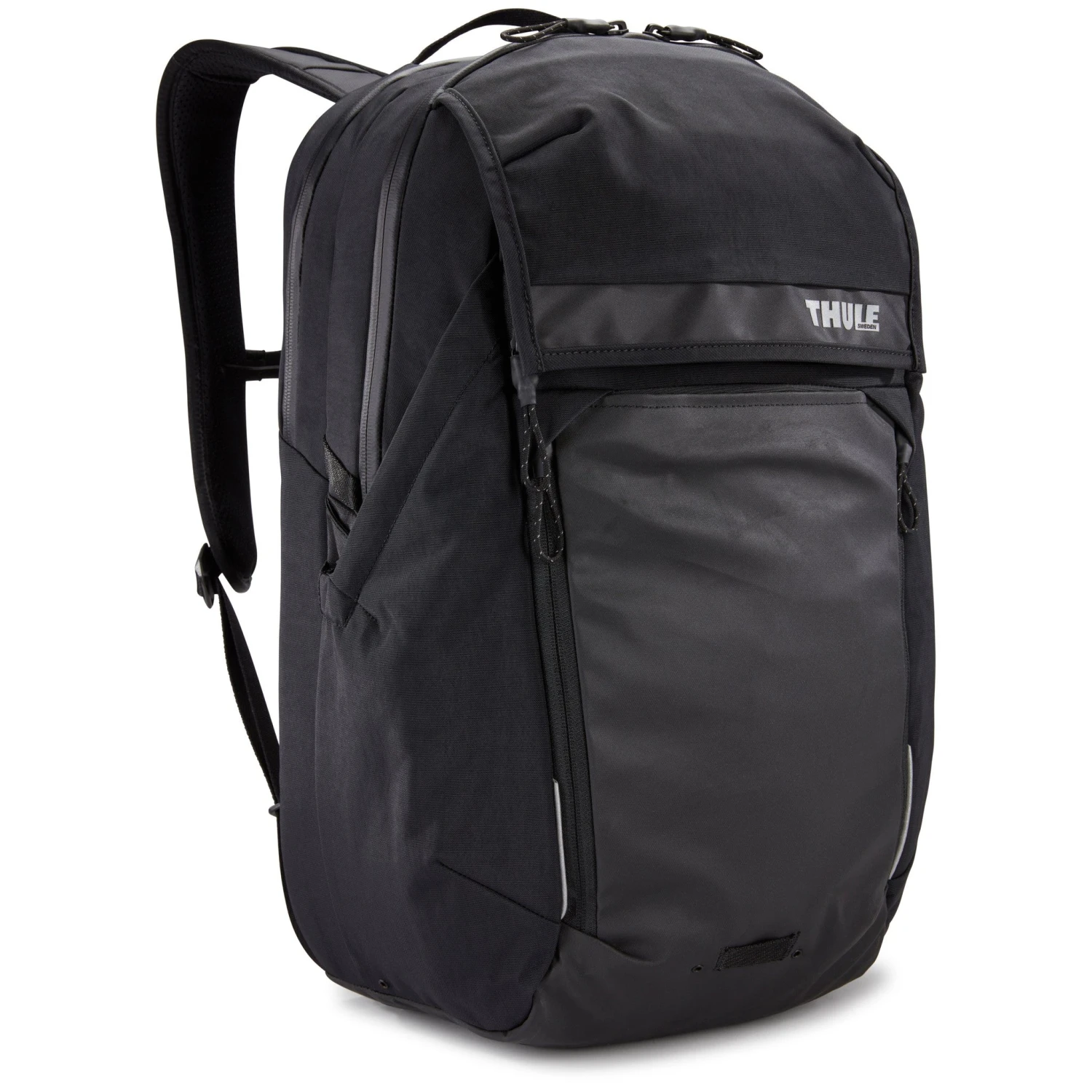 Thule Paramount 27L Commuter Backpack – Black Waterproof 16" Laptop Bag with Helmet Expansion 4 Thule Paramount 27L Commuter Backpack – Black Waterproof 16" Laptop Bag with Helmet Expansion - Image 2